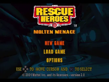 Rescue Heroes - Molten Menace (US) screen shot title